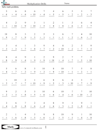 Timed tests are great for keeping your multiplication facts in. Multiplication Worksheets Multiplication Worksheets Math Multiplication Worksheets Multiplication