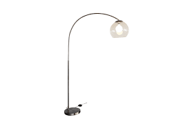 The most common curved floor lamp material is wood. Large Arc Floor Lamp With Acrylic Shade Antique Brass Matt Blatt