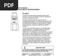 200150, 200155 & 200157 Accelerometers: Description | PDF ...