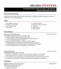 Using public relations assistant instead of the official job title of student assistant. Lab Intern Resume Example Company Name Portland Oregon