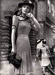 The better known fields western is the 1940 film my little chickadee made with mae west. 1940s Wartime Dresses Knitting Patterns Sun Glo Knitting Book Series 50 Vintage Outfits 1940s Fashion Fashion History