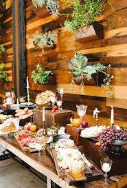 These fun catering ideas ensure that your event catering will be far from boring. Food Bar Ideas For Your Wedding Wedding Planning Food Stations Rustikales Buffet Catering Ideen Hochzeitsessen