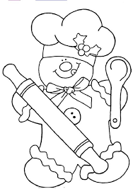 On this page we have collected the most beautiful and interesting coloring pages with the image of gingerbread men. Chef Gingerbread Coloring Page Christmas Coloring Pages Gingerbread Coloring Pages Coloring Books