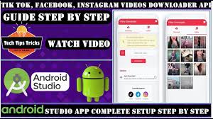Now you don't need to install any special programs on your computer or mobile. Tik Tok Video Downloader Complete Setup Android Studio Step By Step Tech Tips Trick Tech Tips Trick Ti Video Downloader App Android Studio Studio App