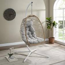 Well, take one look at this swing and you'll probably notice that the back is higher. Patio Swings Patio Chairs The Home Depot