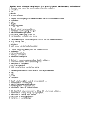 Sebutkan 5 kewajiban mu saat bermain. Soal Uas Pas K13 Tema 3 Kelas 6 Semester 1 Ppkn