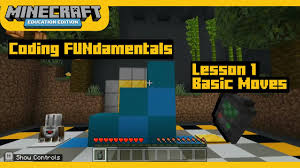 This collection of lessons and worlds is presented to help demonstrate the diverse ways minecraft can be used to create immersive and engaging educational . Minecraft Education Edition Coding Fundamentals Lesson 1 Basic Moves Youtube