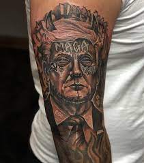 It took 50 hits to take him. This Trump Tattoo Atbge