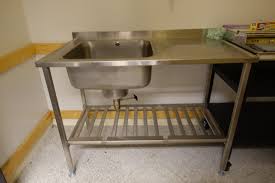 stainless steel bench with sink ps