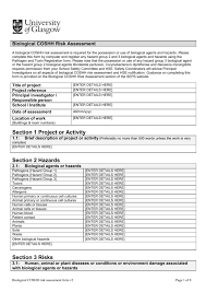 A risk assessment framework that allows organisations to capture their key risks. Sample Risk Assessment Templates