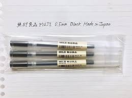 1pc girls series gel amazon.com : Muji Gel Ink Ballpoint Pen Black 0 5mm 3 Pens Japan Import