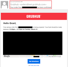 Created by dlynch90a community for 4 years. Grubhub Email Order Confirmed Travel With Grant