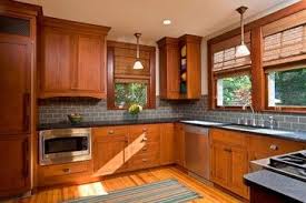 Culinary Craftsman Traditional Kitchen Other Metro By Teakwood Builders Inc Craftsman Kitchen Oak Kitchen Honey Oak Cabinets