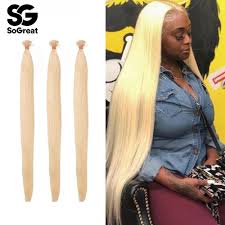 Add length and volume with sunny hair u/nail tip human hair extensions. 613 Straight Bundles Brazilian Hair Weave Blonde 30 40 Inch Bundles Human Hair Extension For Black Women Human Hair Bundles Mega Offer Ec666 Cicig