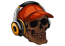 I don't want to make any bones about it (ahem!) but i've never seen a skeleton with headphones before! Skull With Headphones Listening To Music Drawing Digital Art By Dean Zangirolami