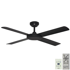 #4 best outdoor ceiling fan. Pinnacle Dc Ceiling Fan With Remote Wall Control Matt Black 52