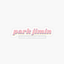 Here you may to know how to sell stickers on redbubble. Bts Park Jimin Name Only Nametag Sticker By Yingartsy Redbubble Bts Name Stickers Bts Fanart