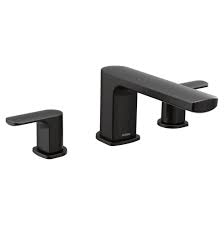 Homary modern waterfall free standing single handle bathtub faucet with handheld shower solid brass in matte black. Moen Canada T935bl At Espace Plomberium Quality Plumbing Showroom Products In Quebec Canada Quebec Canada