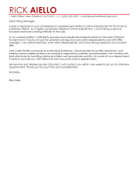 Medical billers work in a variety of settings, so be sure to highlight the factors that make you a good fit for this particular job. Experienced Medical Claims Adjudicator Cover Letter Examples Livecareer