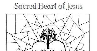 This is a great picture for the first friday devotion and for teaching children how much jesus loves them. Look To Him And Be Radiant Sacred Heart Of Jesus Coloring Pages