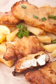 English Style Fish And Chips With Tartar Sauce Made With Vegetable Oil Potatoes Flour Baking Powde Fish Fillet Recipe Fish Recipes Rice Fried Fish Recipes