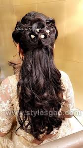 We have picked some of the straight hair latest asian party wedding hairstyles for asian girls. Latest Asian Party Wedding Hairstyles 2020 Trends Hair Styles Long Hair Styles Engagement Hairstyles