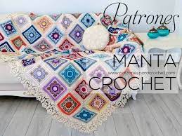 Si quieres tejer una manta de 0.90 metros x 0.90 metros: Patrones De Manta Crochet