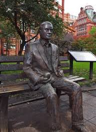 Here's the alan turing statue in manchester, decorated with pride for the centenary, taken by josh r with jonnie b. Alan Turing Memorial Alan Turing Computer History History Of Science