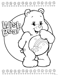 Rainbow care bear coloring pages page. Care Bears Coloring Pages Wish Coloring4free Coloring4free Com