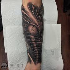 Jesselevitt Bioorganic Eye Black And Grey Biomechanical Tattoo Body Art Tattoos Mechanic Tattoo