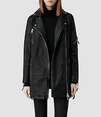 Womens Asker Leather Biker Jacket Black Allsaints Com Leather Jackets Women Leather Jacket Jackets