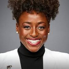 Blythe Shirt in Yellow Leopard worn by Dr. Maya Jacobs (Ito Aghayere) in  Carol's Second Act Season 1 Episode 10