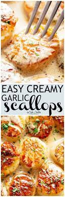 Creamy Garlic Scallops Are Just As Good As Restaurant Scallops With Minimal Ingredients And Maximum Flavour A S Seafood Dinner Scallop Recipes Seafood Recipes