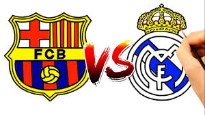 Santiago bernabeu stadium of real madrid in madrid, spain. Real Madrid Vs Barcelona Logo El Clasico 2018 Coloring Pages Video Youtube