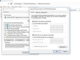 Windows 10 Vpn Ipv4 Properties Not Working
