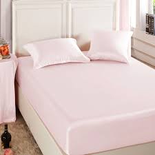 Light Pink Silk Fitted Sheet Silk Fitted Sheet Silk Bed Sheets Silk Bedding Set