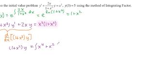 First Order Linear Differential Equations