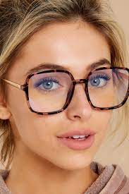 9 To 5 Pink Tortoise Clear Blue Light Glasses Quay Australia Stylish Glasses Funky Glasses Glasses