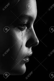 Maybe you would like to learn more about one of these? Sad Woman Crying Looking Aside On Black Background Closeup Portrait Profile View Monochrome Stock Photo Picture And Royalty Free Image Image 144411531
