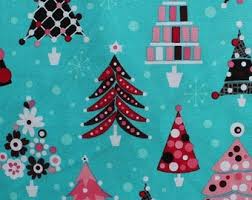 Retro Christmas Fabric Etsy Retro Christmas Etsy Fabric Christmas Fabric