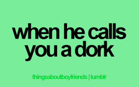 Things About Boyfriends Dork Quotes Things About Boyfriends Cute Crush Quotes