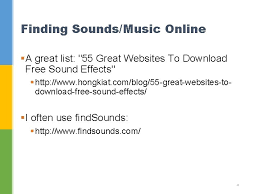 If you know you're going to compile a collection of hundreds of songs, your best bet is to start saving the music on cds so that you'll have t. 15 Media Sound Effects Music Video Outline 1