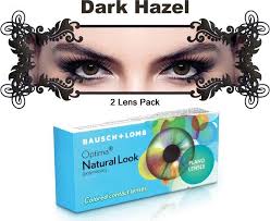 Bausch Lomb New Natural Look Dark Hazel Color By Visions India 3 Monthly Contact Lens
