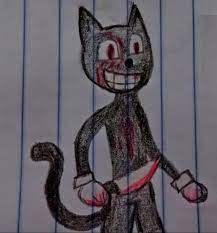 Fan Art Cartoon Cat Creepy Cat Cartoon Dog