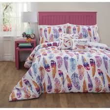 Shop for floral bed sheet sets, bed ensembles, floral bedding sets, floral jacquard, microfiber sheet sets and floral bursts for less at walmart.com. Formula Watercolor Feather Bed In A Bag Walmart Com Walmart Com
