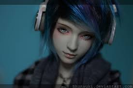 Blue is another unusual hair color, but which is pretty popular among kpop stars, including male idols. Blue Haired Boy By Shunyuki On Deviantart
