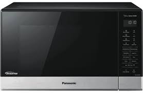 Oven accommodates larger family size meals Panasonic Nn St665bqpq 32l Inverter Sensor Microwave Black Stainless Steel At The Good Guys