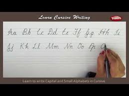 Cursive Writing Writing Capital And Small Alphabets In