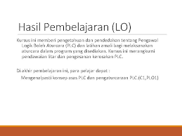 Saya amat bertuah kerana dapat menjalani latihan industri selama 5 bulan di kolej komuniti hulu pelbagai hasil dapatan dan pengalaman yang telah saya perolehi semasa saya menjalankan. Pengenalan Sistem Automasi Industri Hasil Pembelajaran Lo Kursus