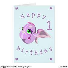 Happy Birthday 1 Noni Zazzle Com Happy 1st Birthdays Favorite Things Gift Unique Gifts